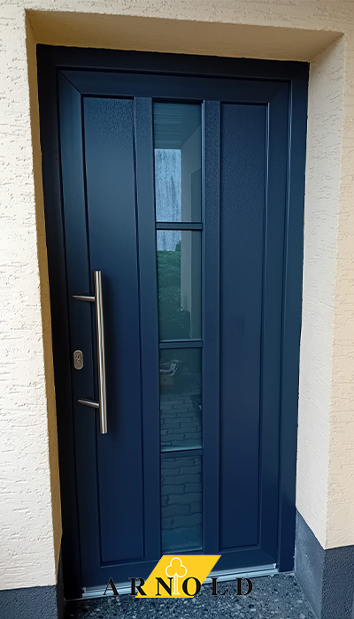 Blaue Haustür
