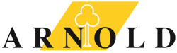 Logo der Schreinerei Arnold GmbH. Logo der Schreinerei Arnold GmbH. Weißer Baum auf gelbem Rechteck. Darunter der Schruftzug ARNOLD.